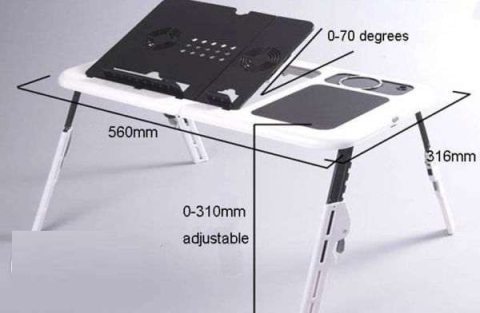 Table and laptop cooler ترابيزة و مبرد لاب توب تعمل بمروحة تبريد 4