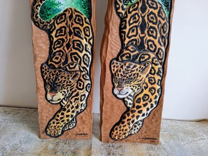 لوحتان فنيتان  على خشب السدر الأحمر للفنانة البرازيليةsiqueira  6