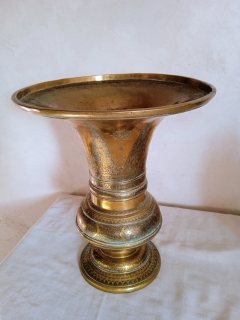 تحفة فنية انتيك من النحاس الاصفر الفاسي الحر للديكور 