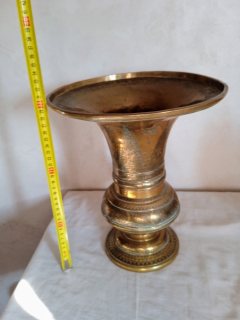 تحفة فنية انتيك من النحاس الاصفر الفاسي الحر للديكور  3