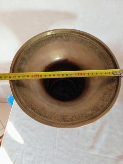 تحفة فنية انتيك من النحاس الاصفر الفاسي الحر للديكور  4