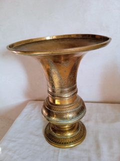 تحفة فنية انتيك من النحاس الاصفر الفاسي الحر للديكور  6